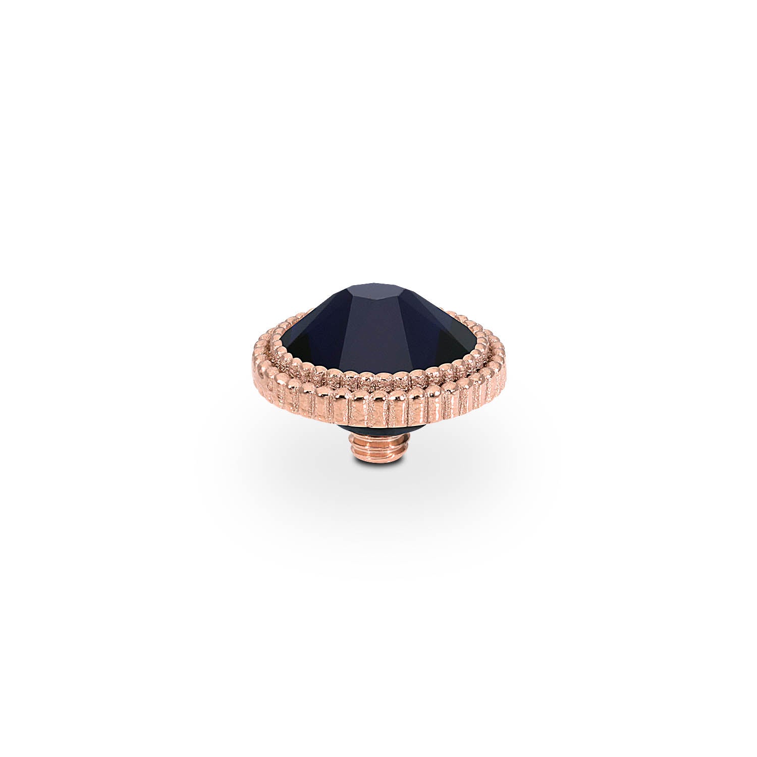 Fabero Flat Top 0.4" - Rose Gold Dark Indigo