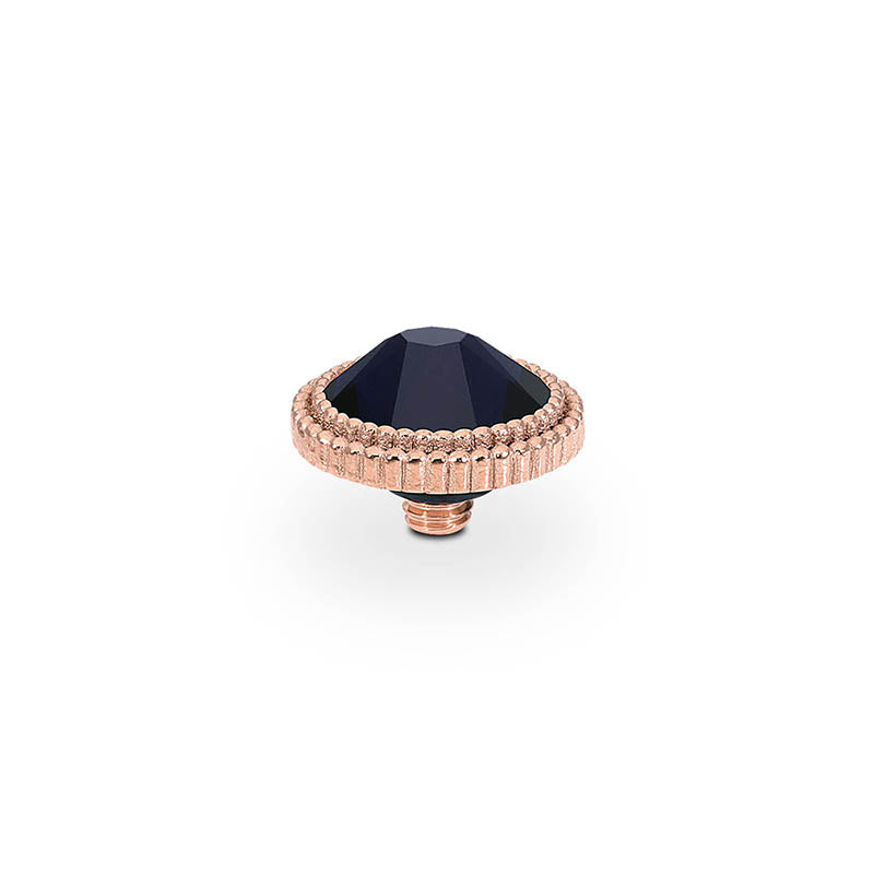 Fabero Flat Top 0.4" - Rose Gold Dark Indigo