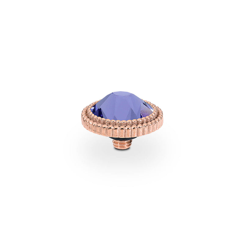 Fabero Flat Top 0.4" - Rose Gold tanzanite