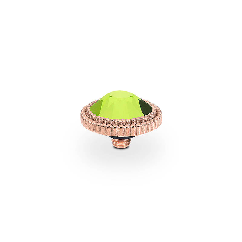 Fabero Flat Top 0.4" - Rose Gold Citrus Green