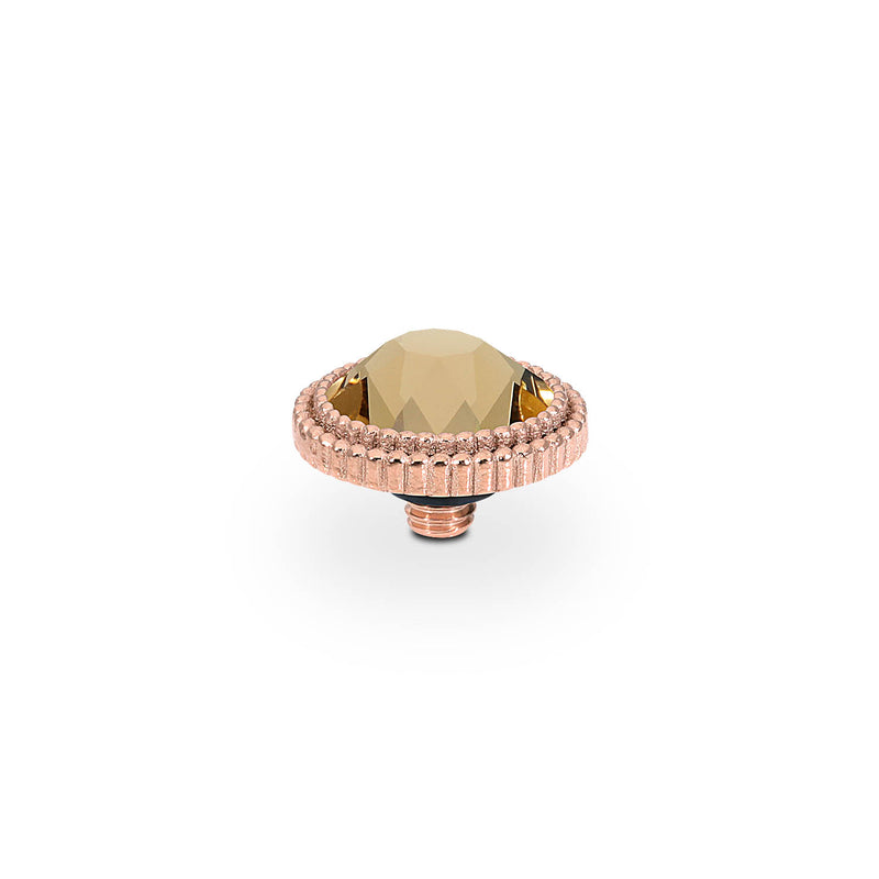 Fabero Flat Top 0.4" - Rose Gold light colorado topaz