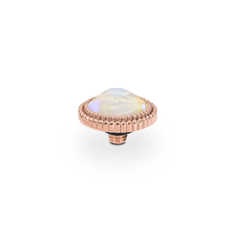 Fabero Flat Top 0.4" - Rose Gold ivory cream delite