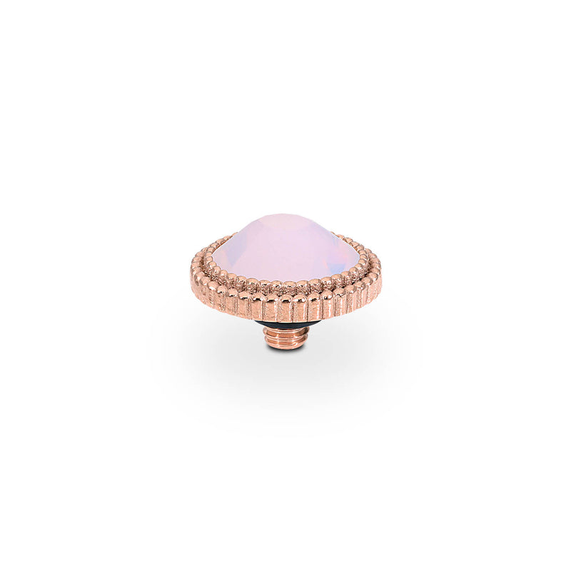 Fabero Flat Top 0.4" - Rose Gold rose opal