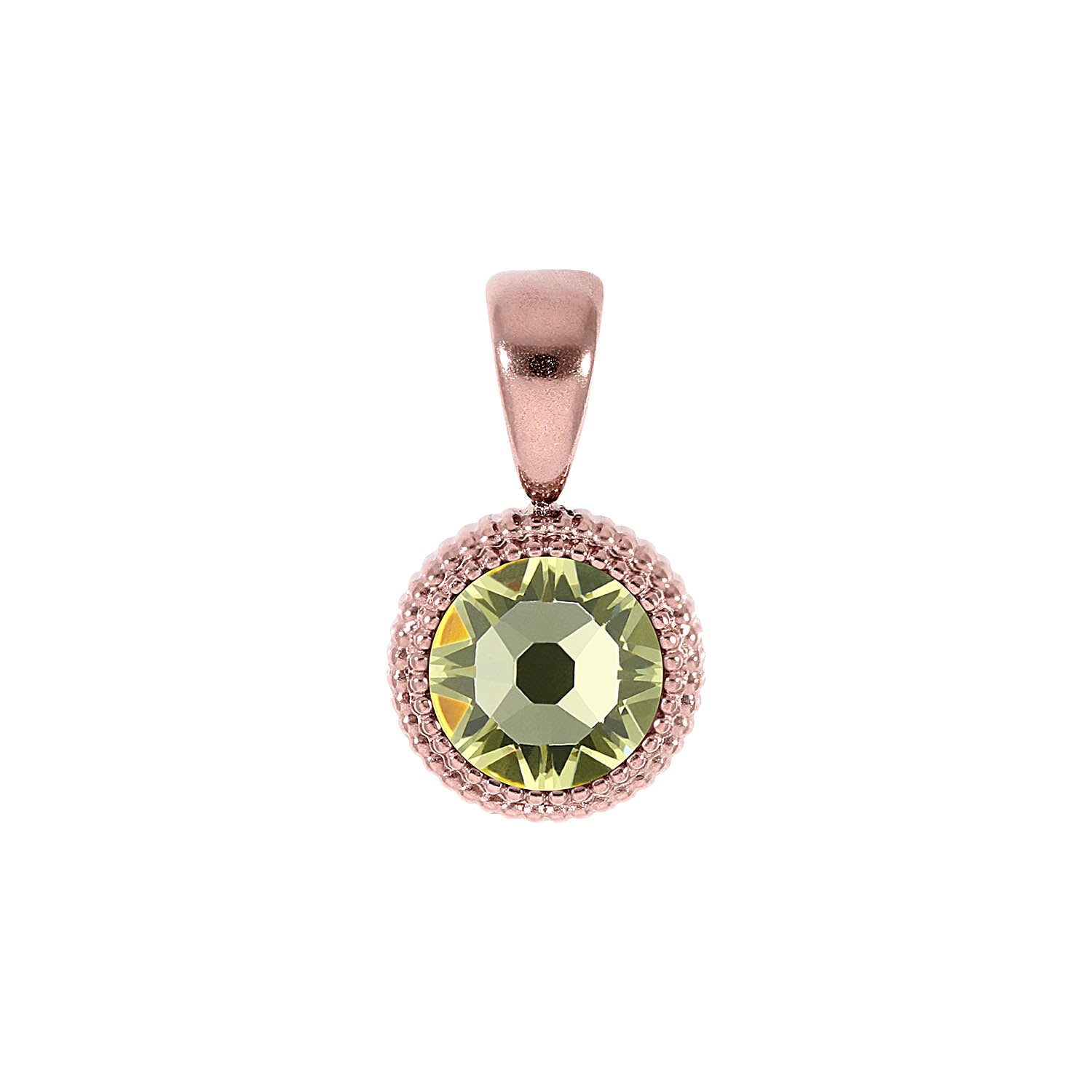 Fabero Flat Pendant 0.4" - Rose Gold Jonquil