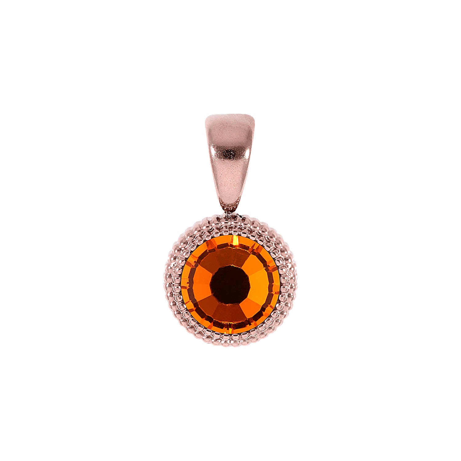 Fabero Flat Pendant 0.4" - Rose Gold sun