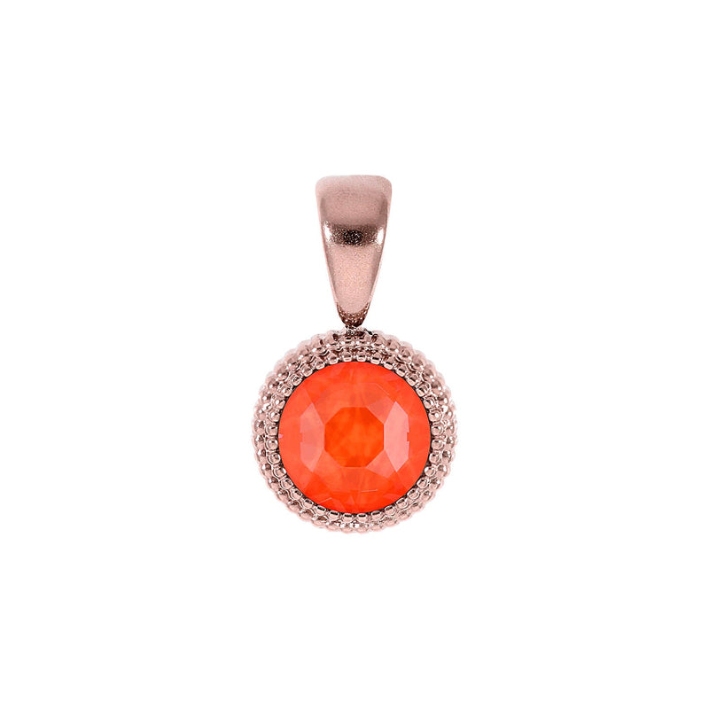 Fabero Flat Pendant 0.4" - Rose Gold