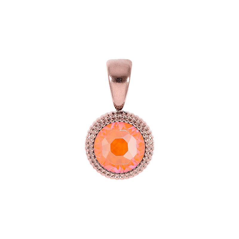 Fabero Flat Pendant 0.4" - Rose Gold