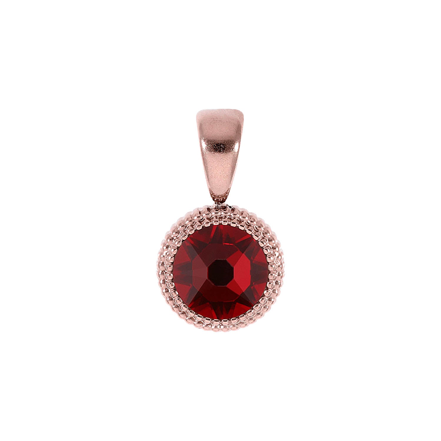Fabero Flat Pendant 0.4" - Rose Gold Siam