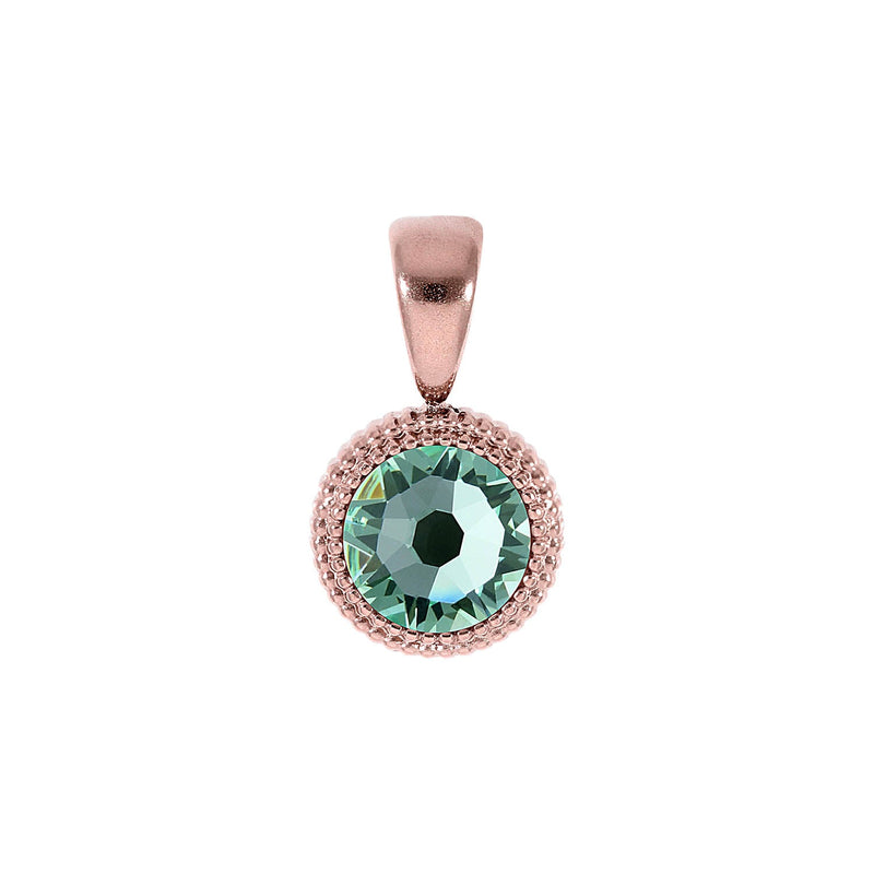 Fabero Flat Pendant 0.4" - Rose Gold
