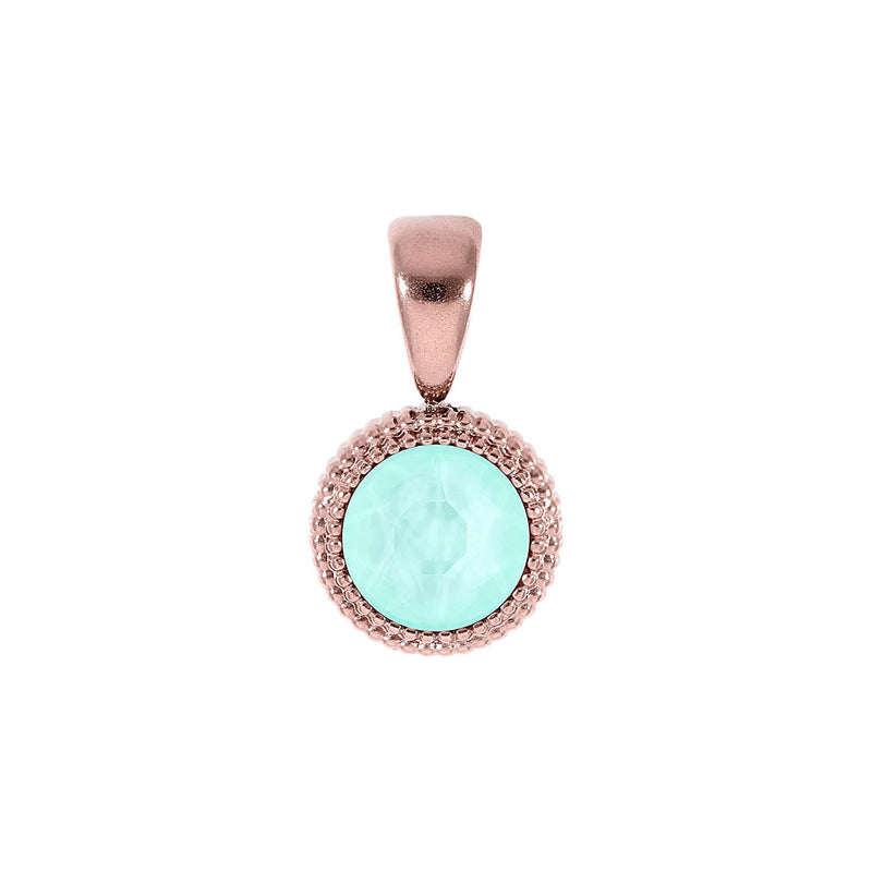 Fabero Flat Pendant 0.4" - Rose Gold