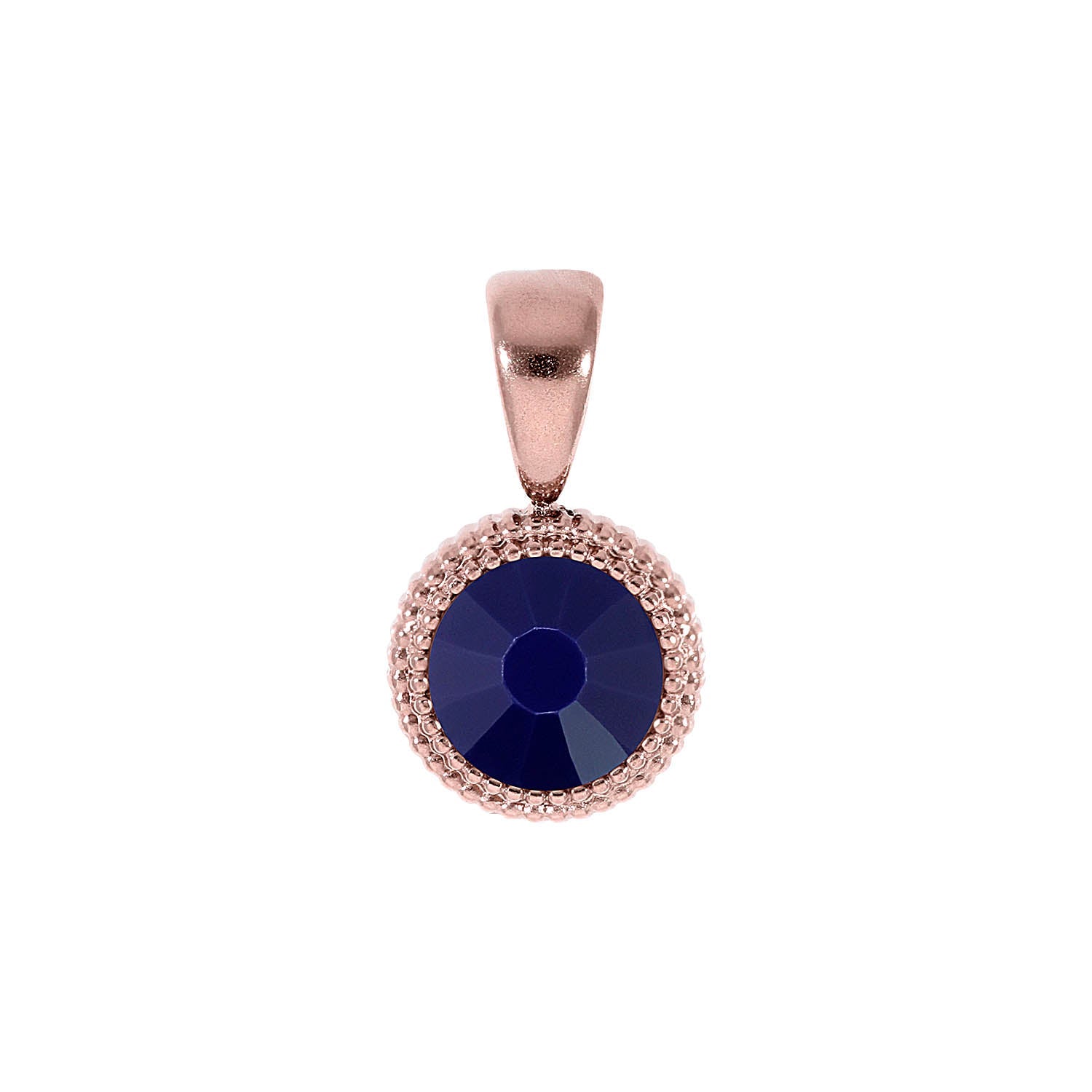 Fabero Flat Pendant 0.4" - Rose Gold