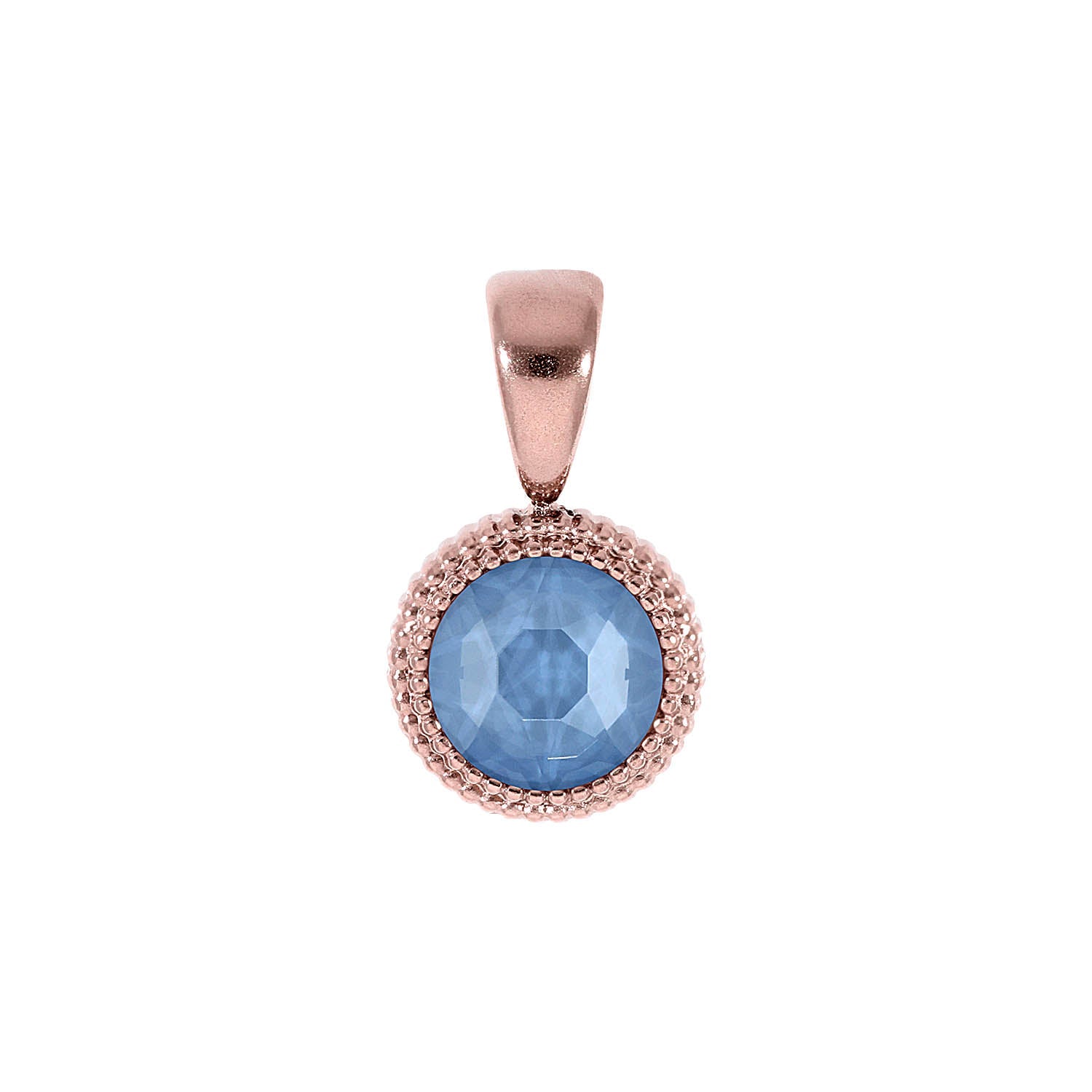 Fabero Flat Pendant 0.4" - Rose Gold