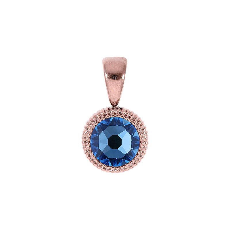 Fabero Flat Pendant 0.4" - Rose Gold