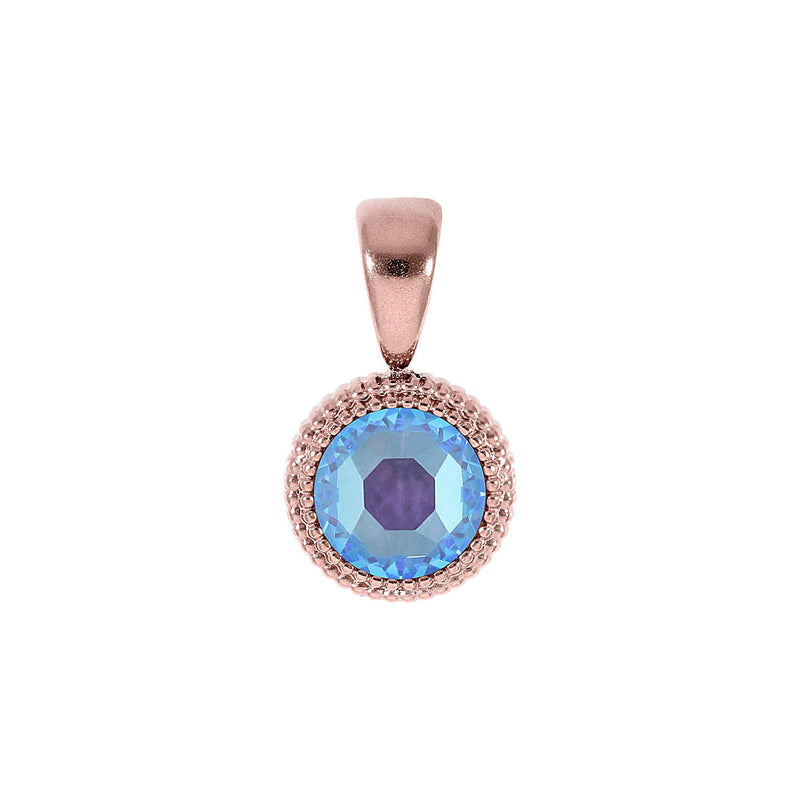 Fabero Flat Pendant 0.4" - Rose Gold