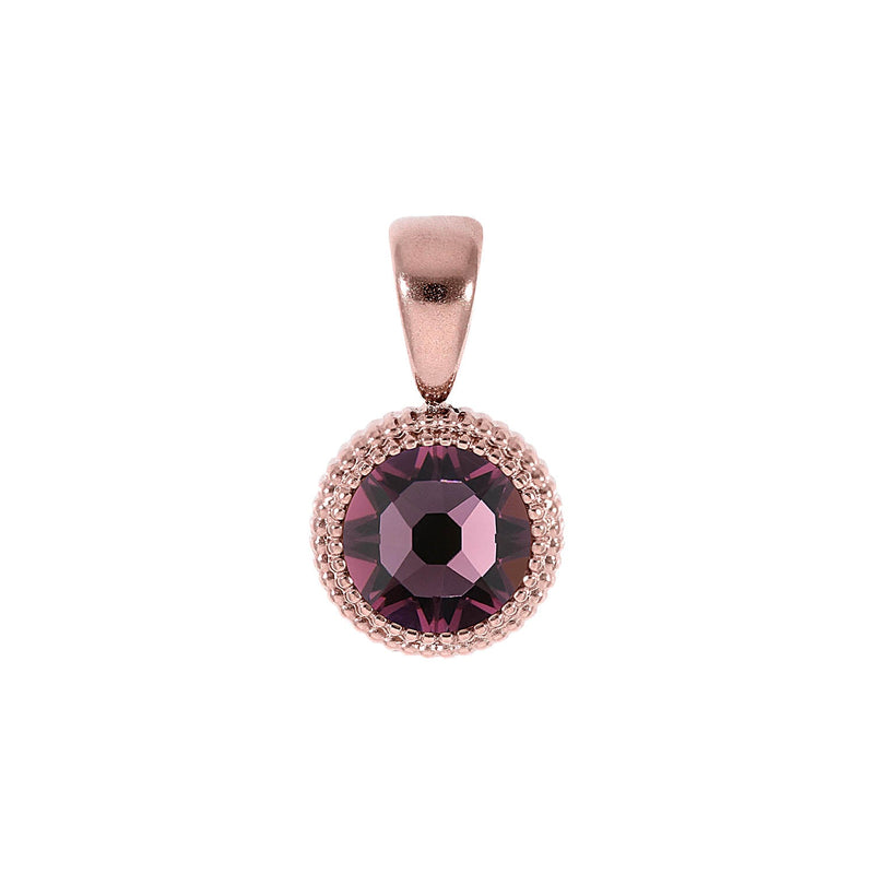 Fabero Flat Pendant 0.39" - Rose Gold