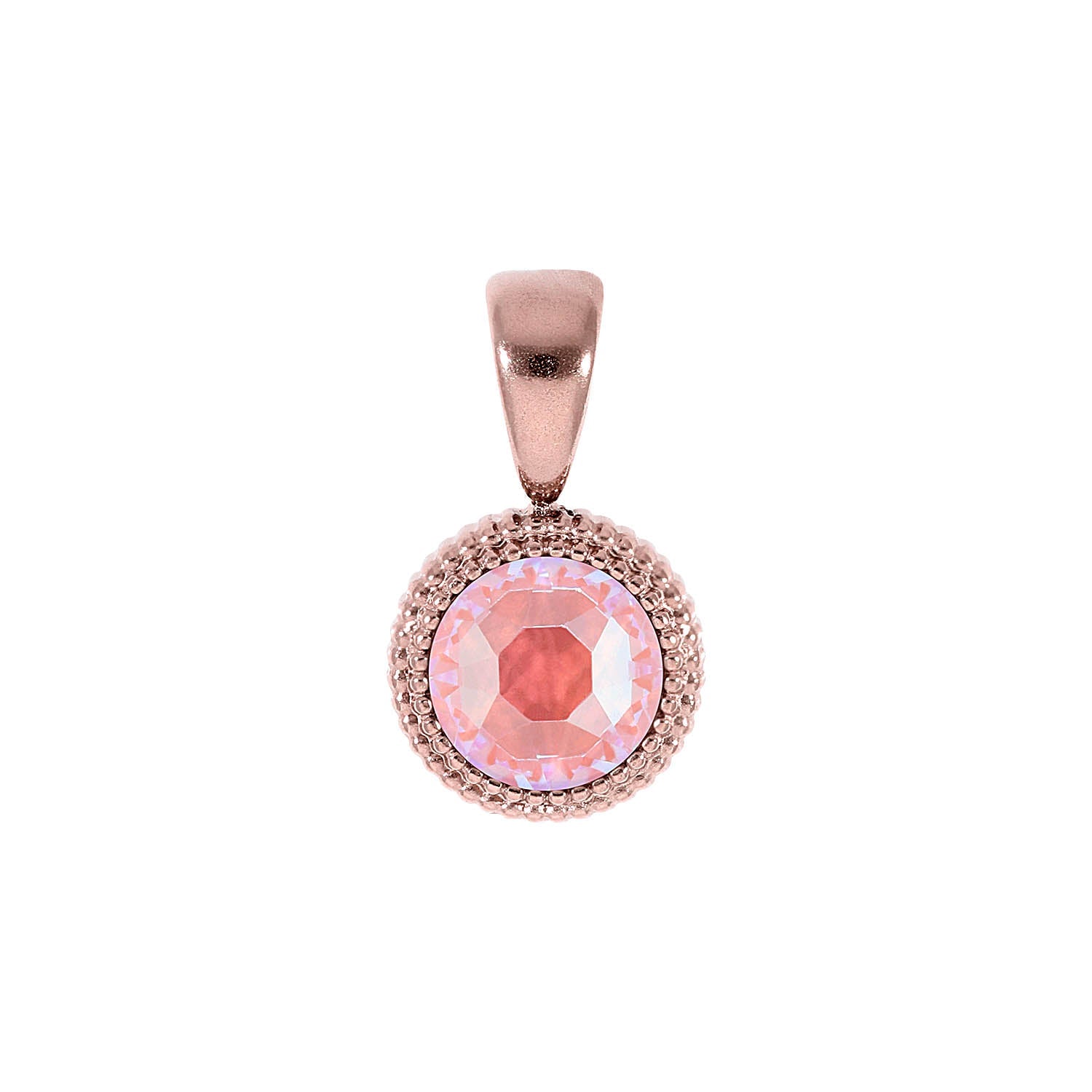 Fabero Flat Pendant 0.4" - Rose Gold
