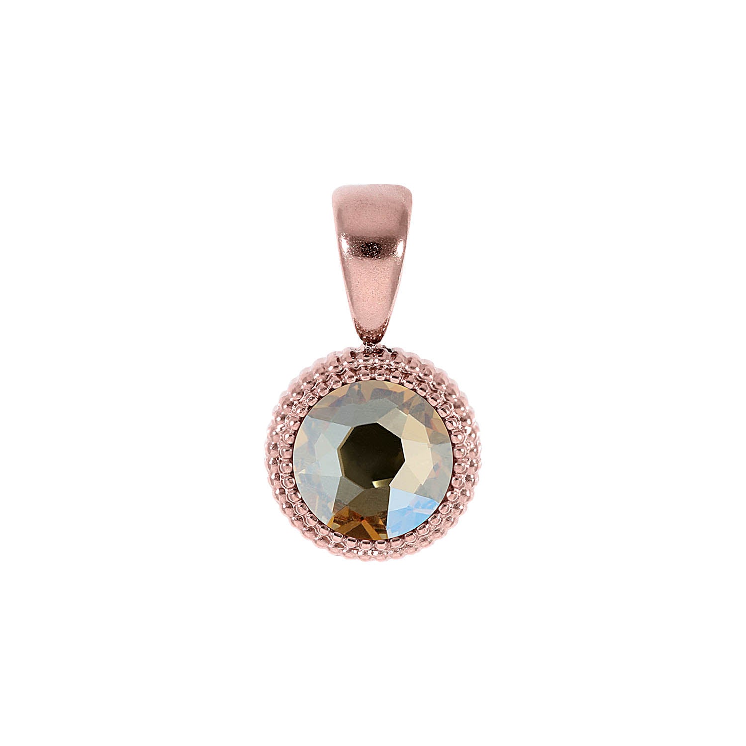 Fabero Flat Pendant 0.4" - Rose Gold golden shadow