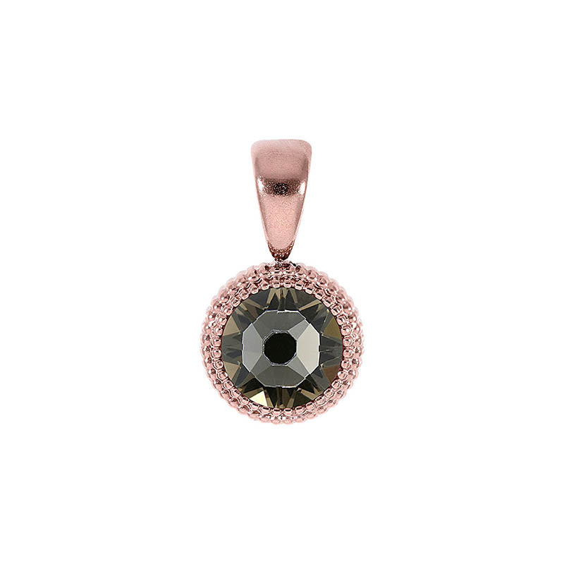 Fabero Flat Pendant 0.4" - Rose Gold Greige