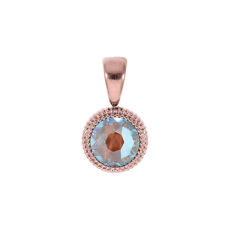 Fabero Flat Pendant 0.39" - Rose Gold