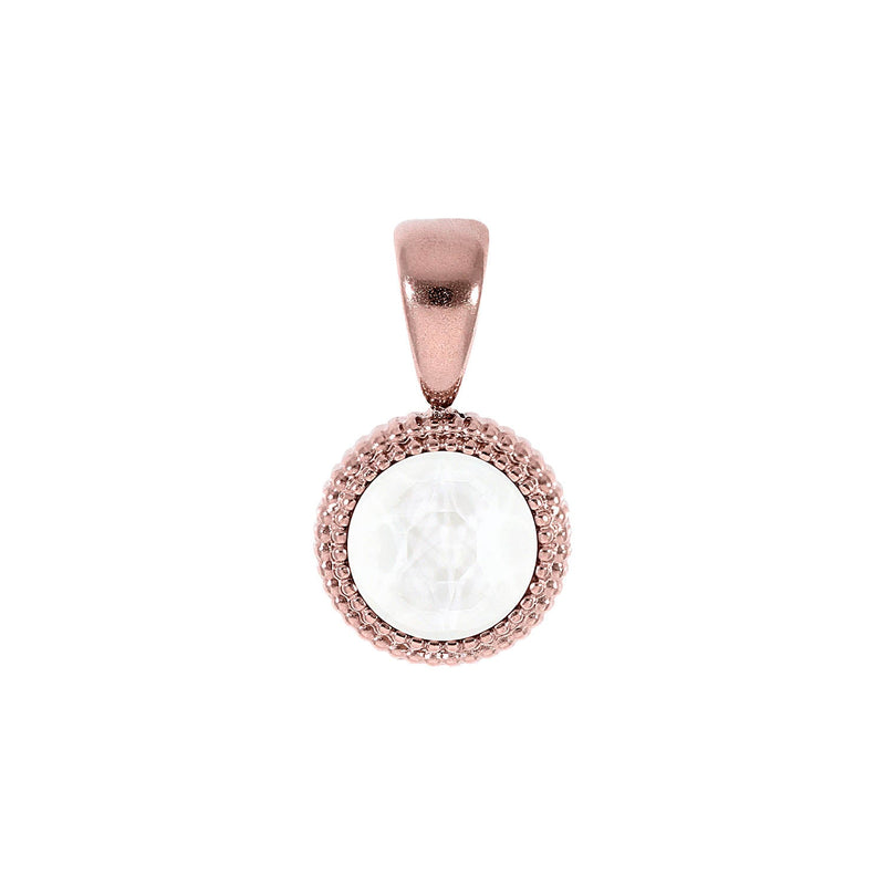 Fabero Flat Pendant 0.39" - Rose Gold