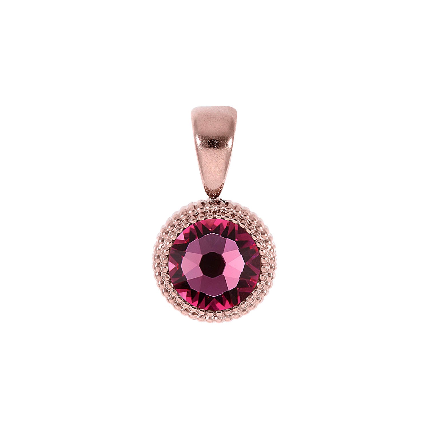 Fabero Flat Pendant 0.4" - Rose Gold rose
