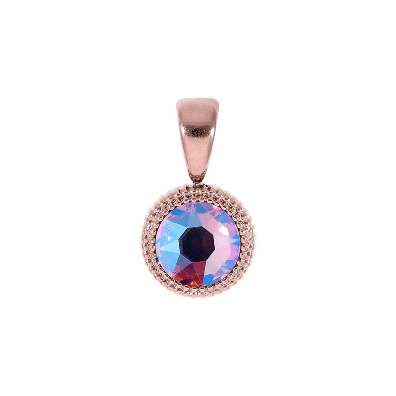 Fabero Flat Pendant 0.39" - Rose Gold