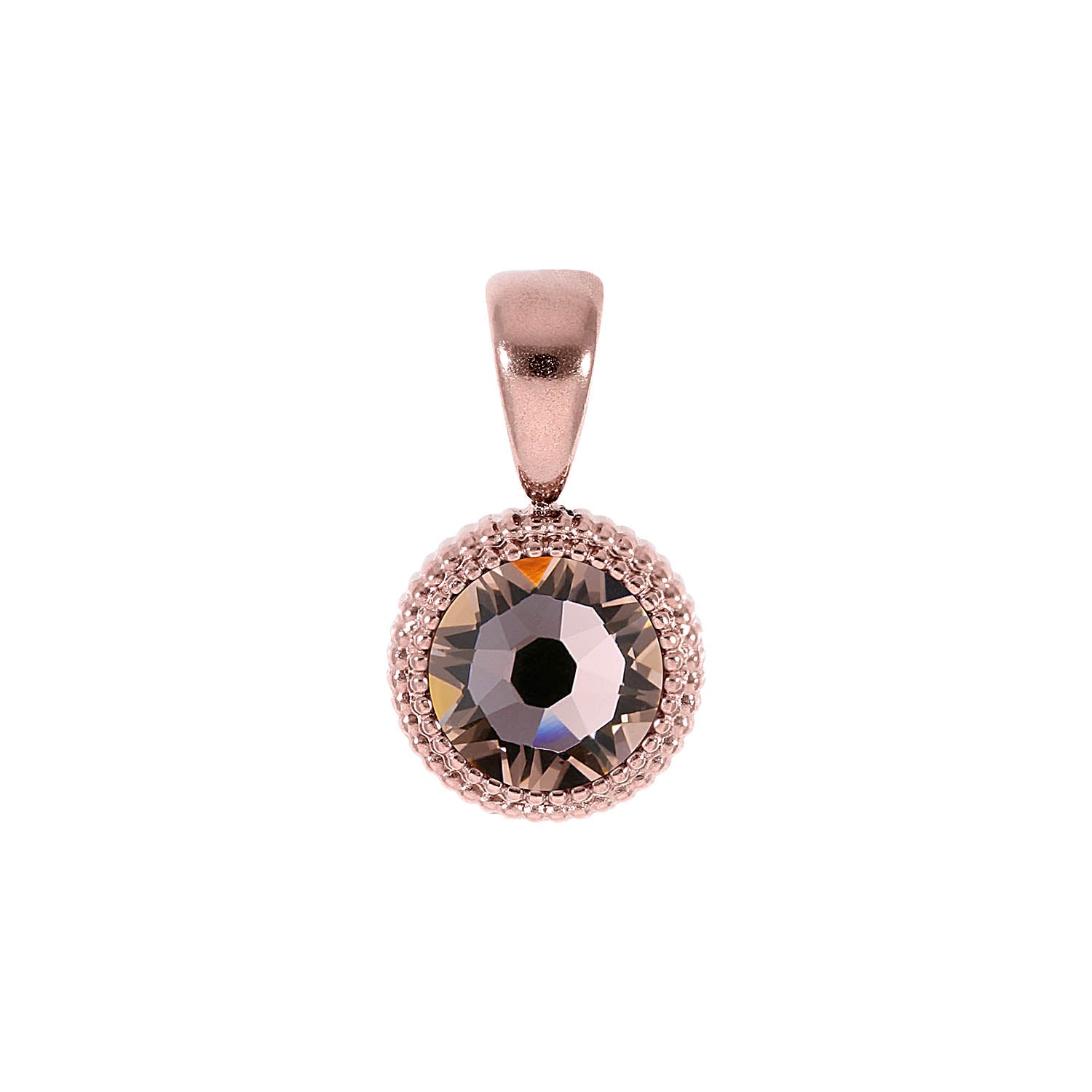 Fabero Flat Pendant 0.4" - Rose Gold vintage rose