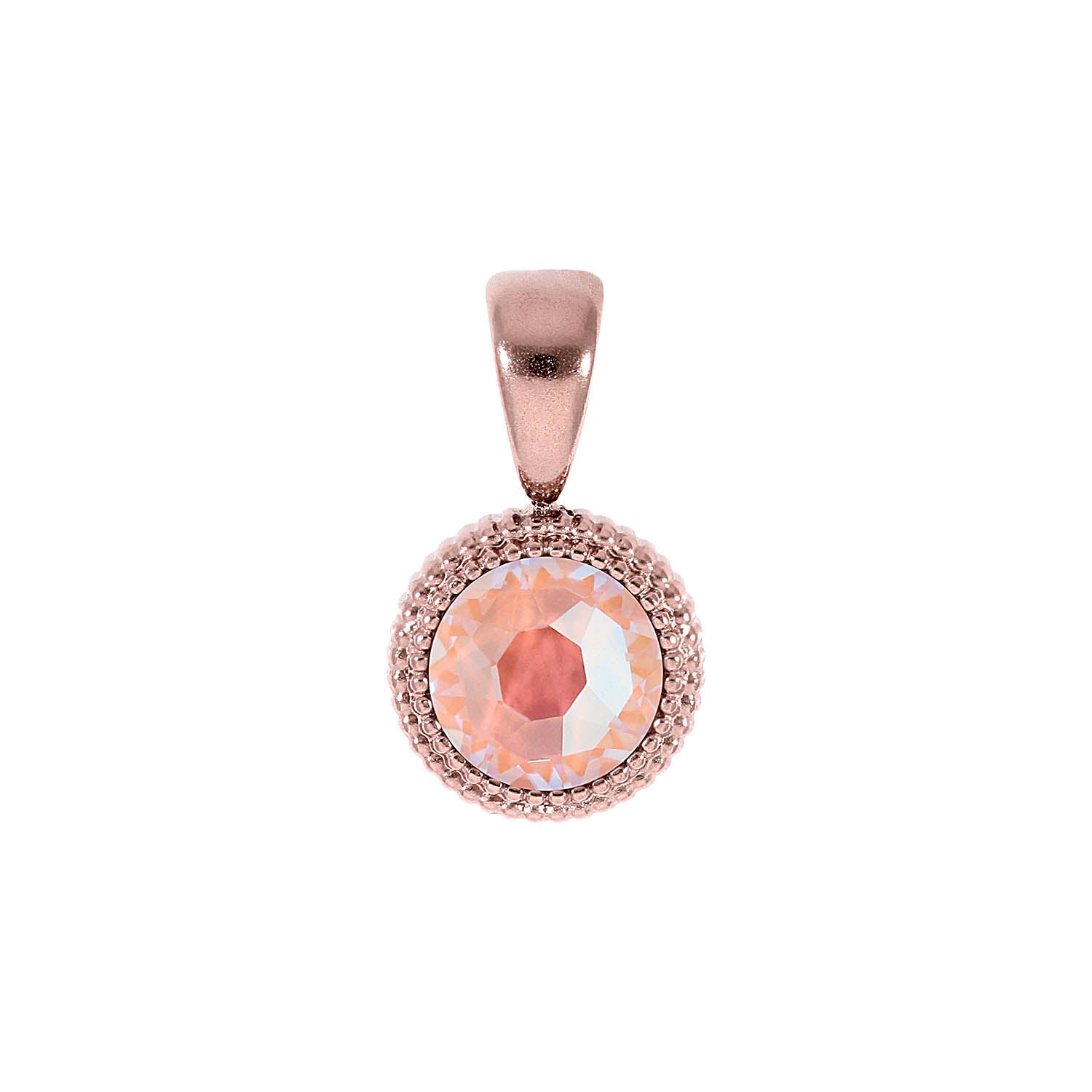 Fabero Flat Pendant 0.4" - Rose Gold dusty pink delite