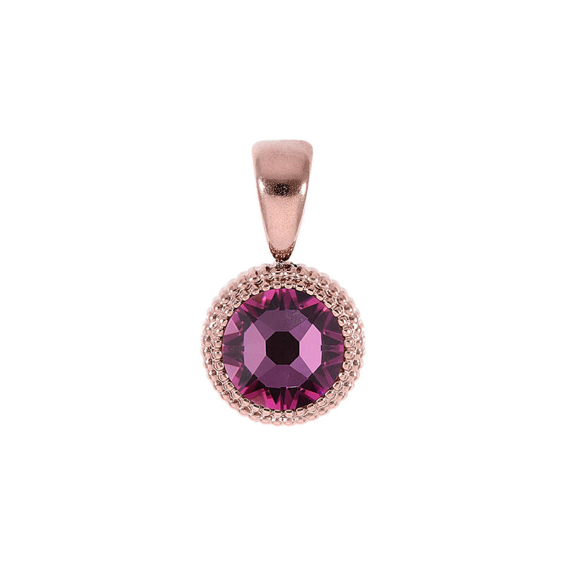 Fabero Flat Pendant 0.4" - Rose Gold