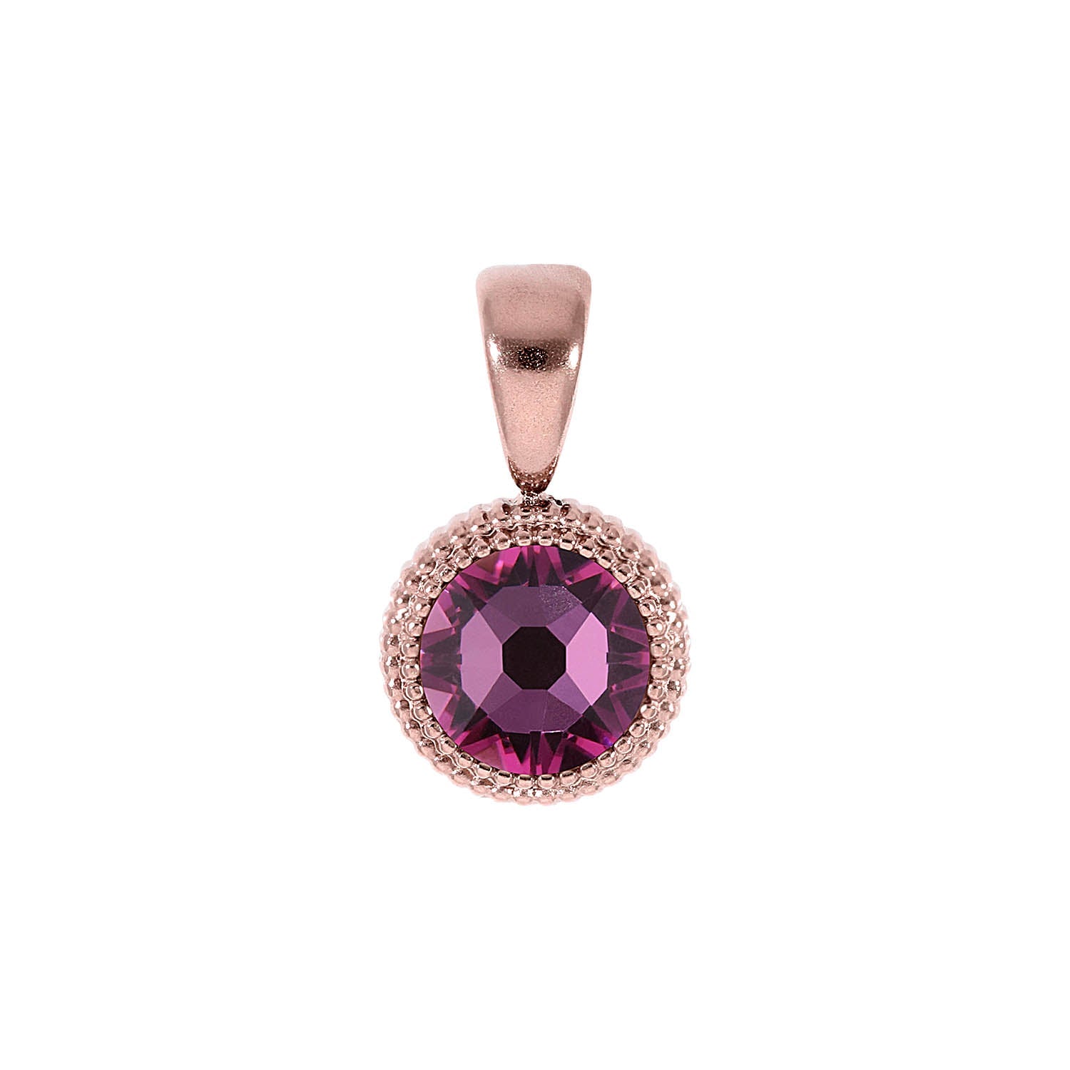 Fabero Flat Pendant 0.4" - Rose Gold