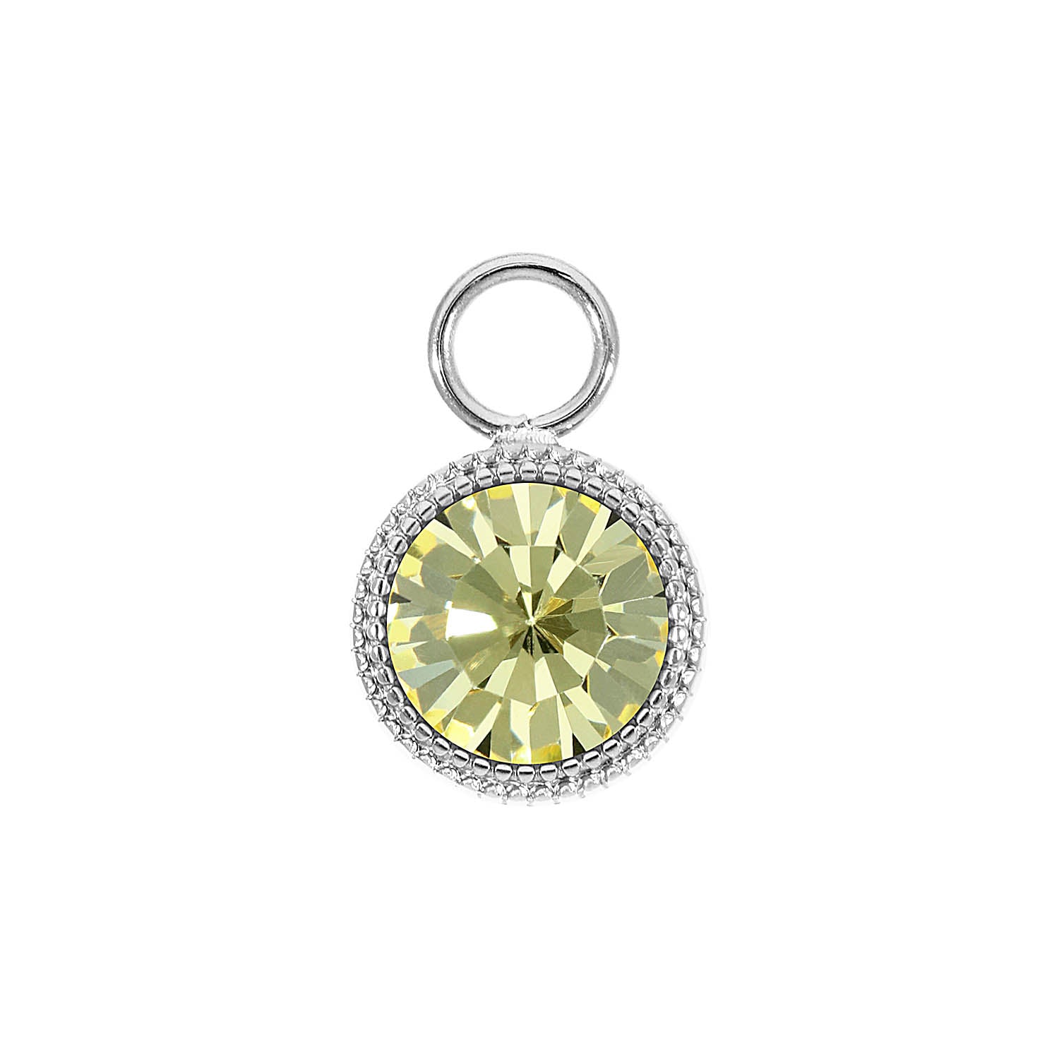 Fabero Charm 0.43" - Silver Jonquil