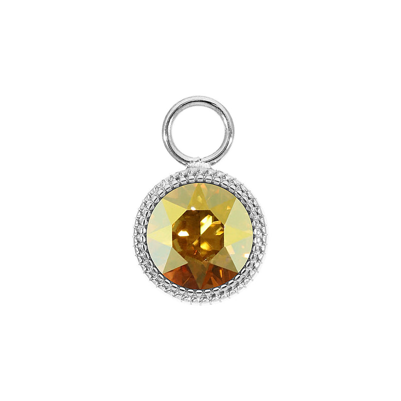 Fabero Charm 0.43" - Silver metallic sunshine