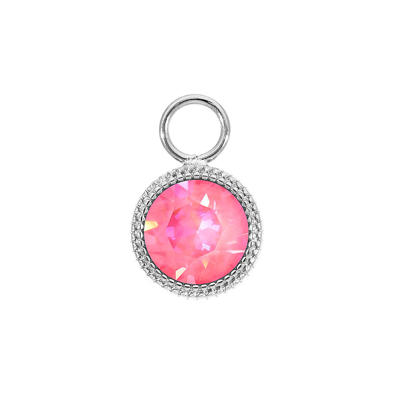 Fabero Charm 0.43" - Silver lotus pink delite