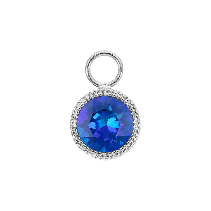 Fabero Charm 0.43" - Silver royal blue delite