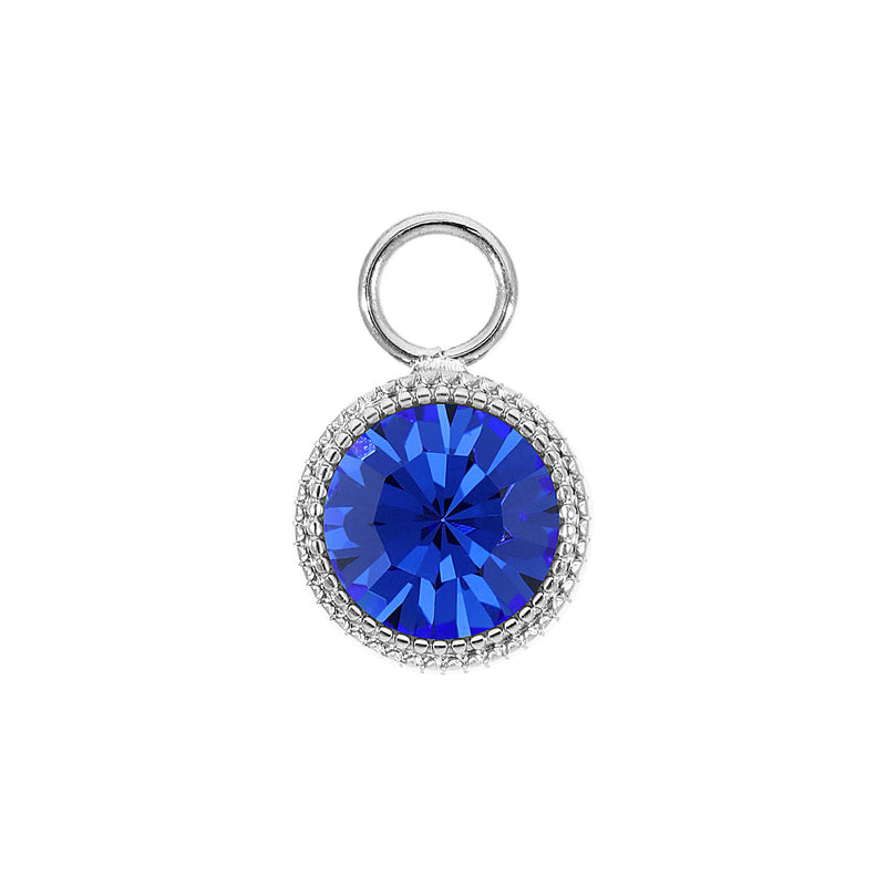 Fabero Charm 0.43" - Silver sapphire