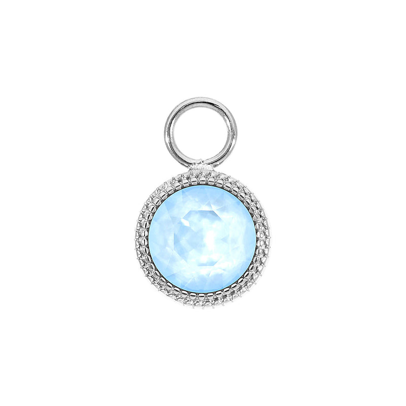 Fabero Charm 0.43" - Silver crystal sky ignite