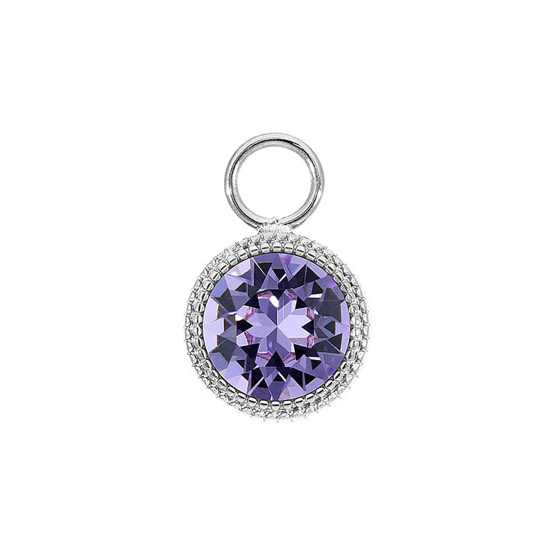 Fabero Charm 0.43" - Silver Violet