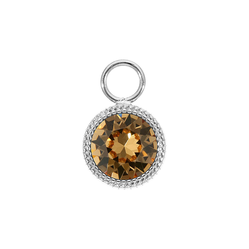 Fabero Charm 0.43" - Silver light colorado topaz