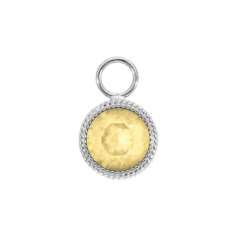 Fabero Charm 0.43" - Silver Recreated Dark Jonquil