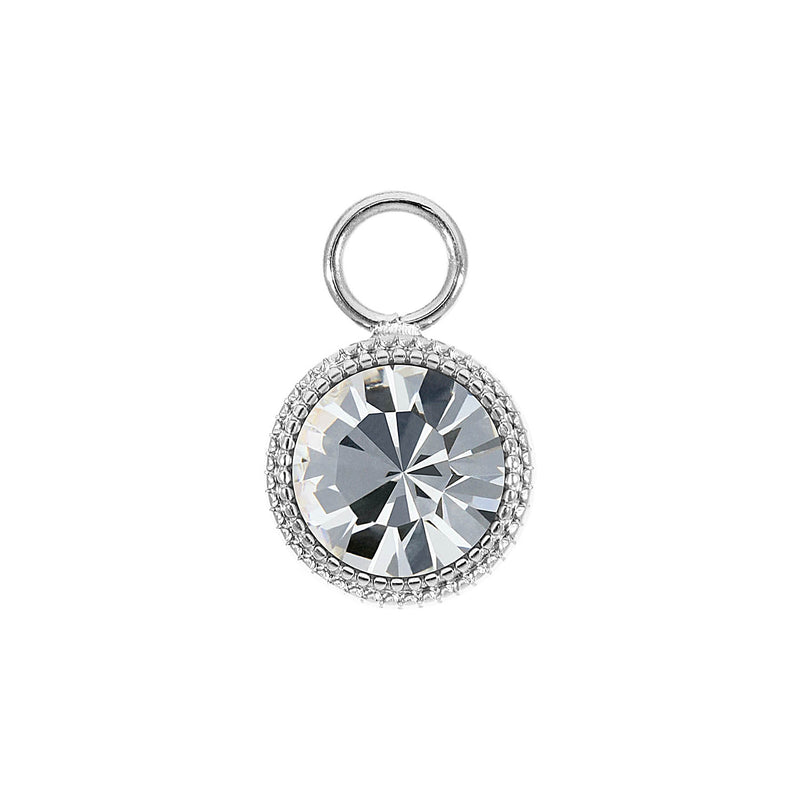 Fabero Charm 0.43" - Silver crystal