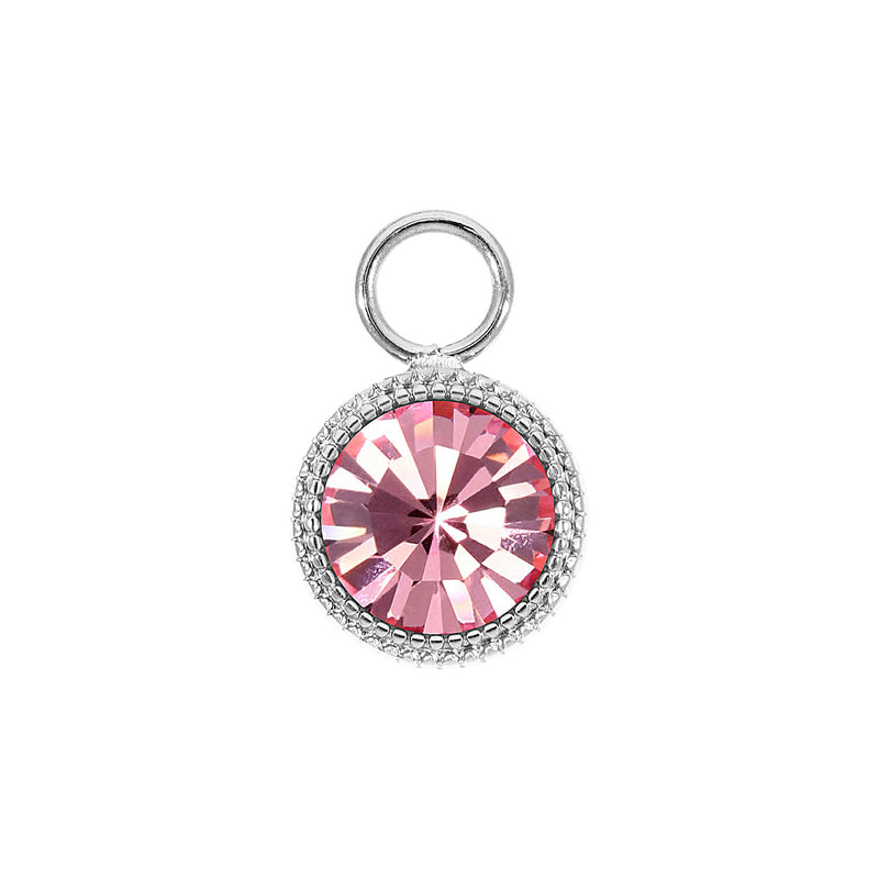 Fabero Charm 0.43" - Silver Light Rose