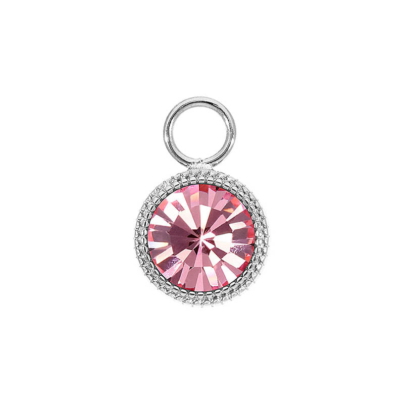 Fabero Charm 0.43" - Silver Light Rose