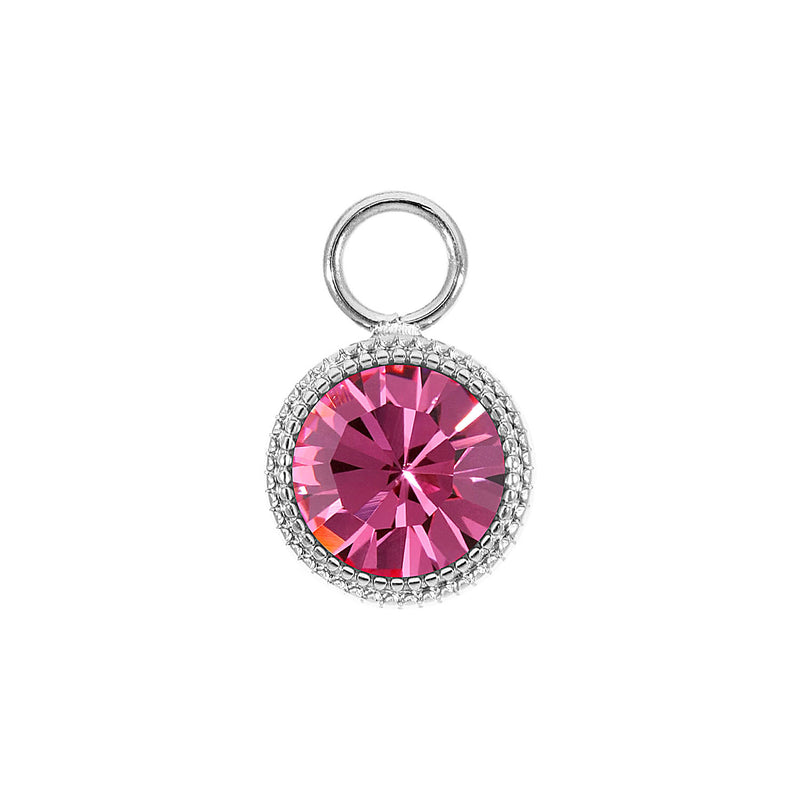 Fabero Charm 0.43" - Silver rose
