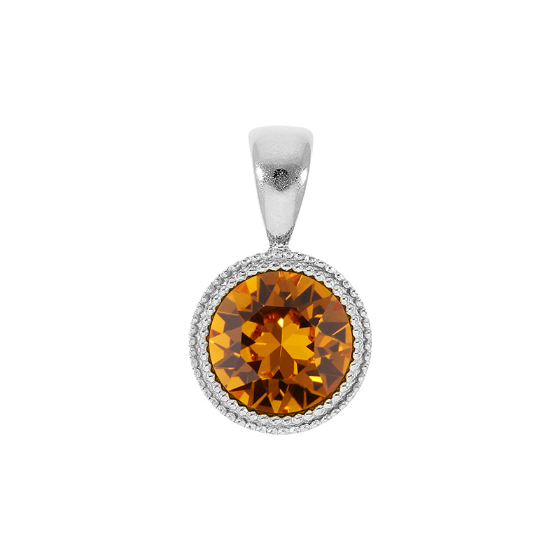 Fabero Pendant 0.43" - Silver Topaz