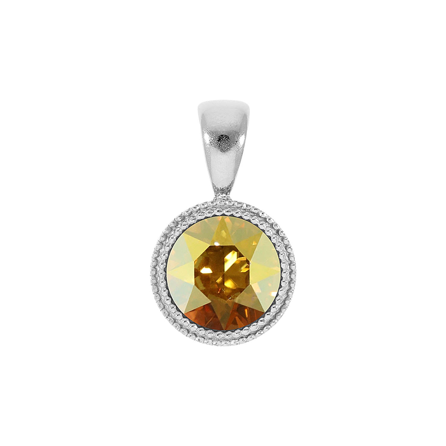 Fabero Pendant 0.43" - Silver metallic sunshine