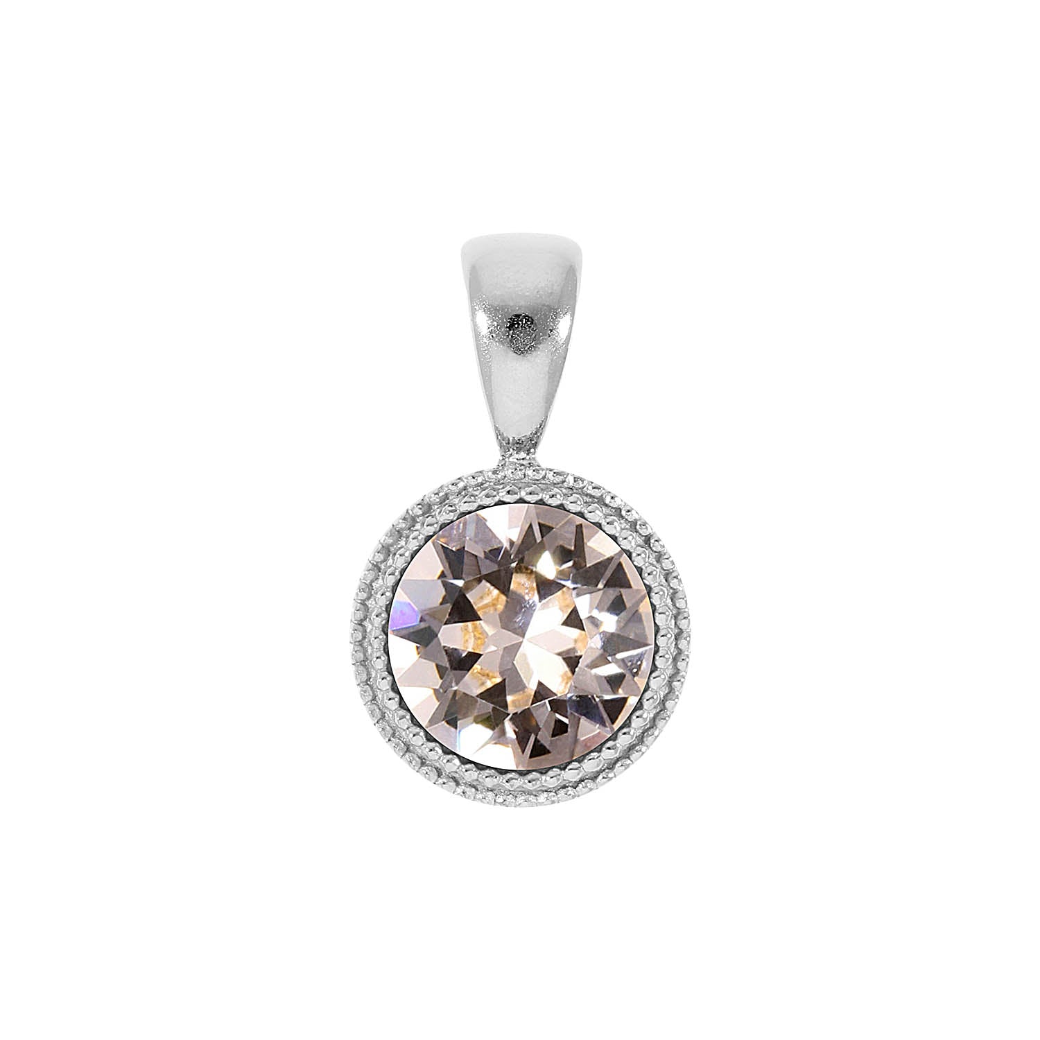 Fabero Pendant 0.43" - Silver silk