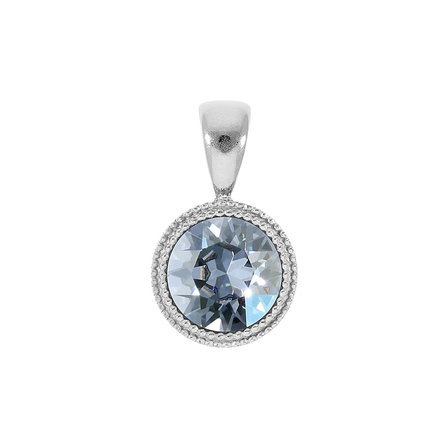 Fabero Pendant 0.43" - Silver blue shade
