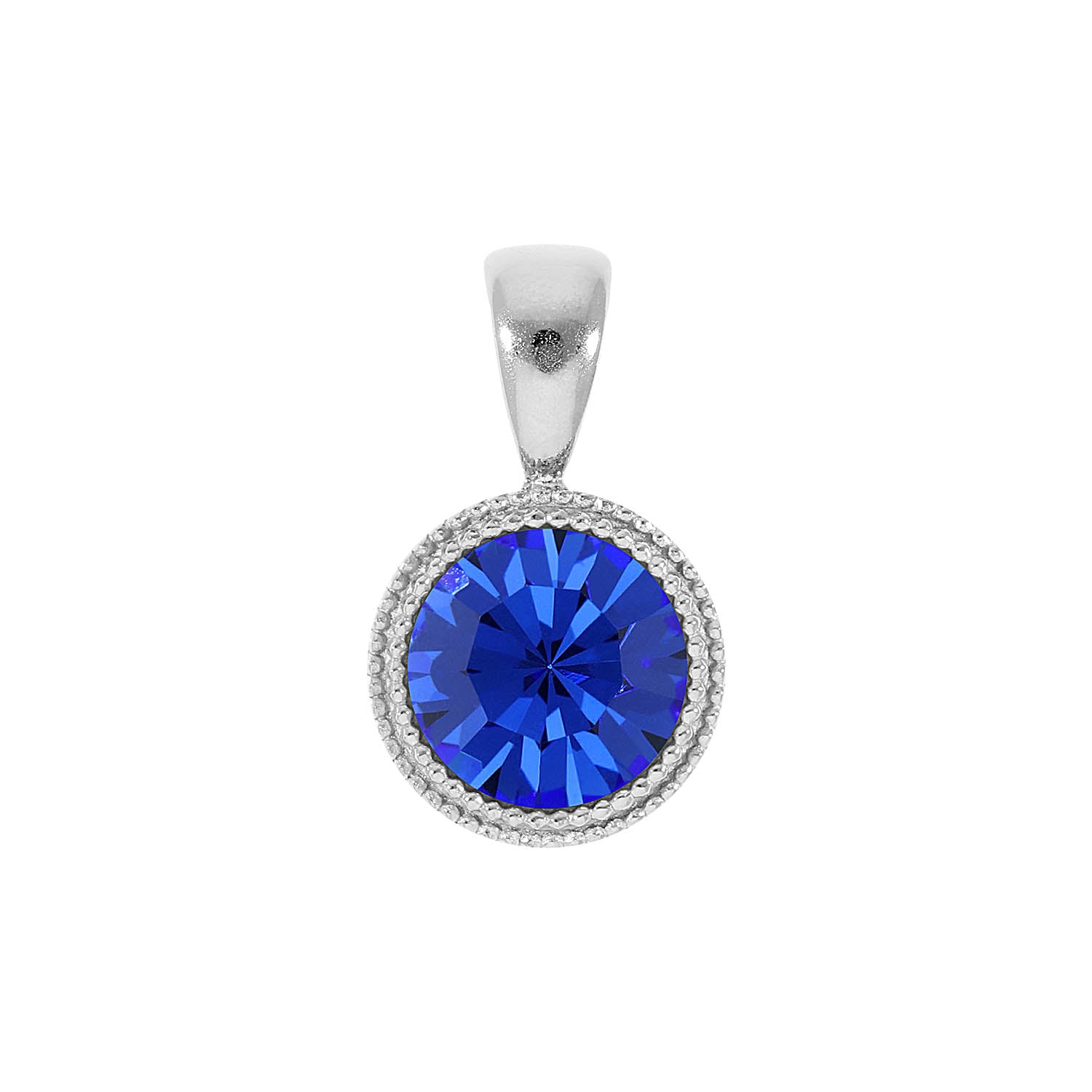 Fabero Pendant 0.43" - Silver sapphire