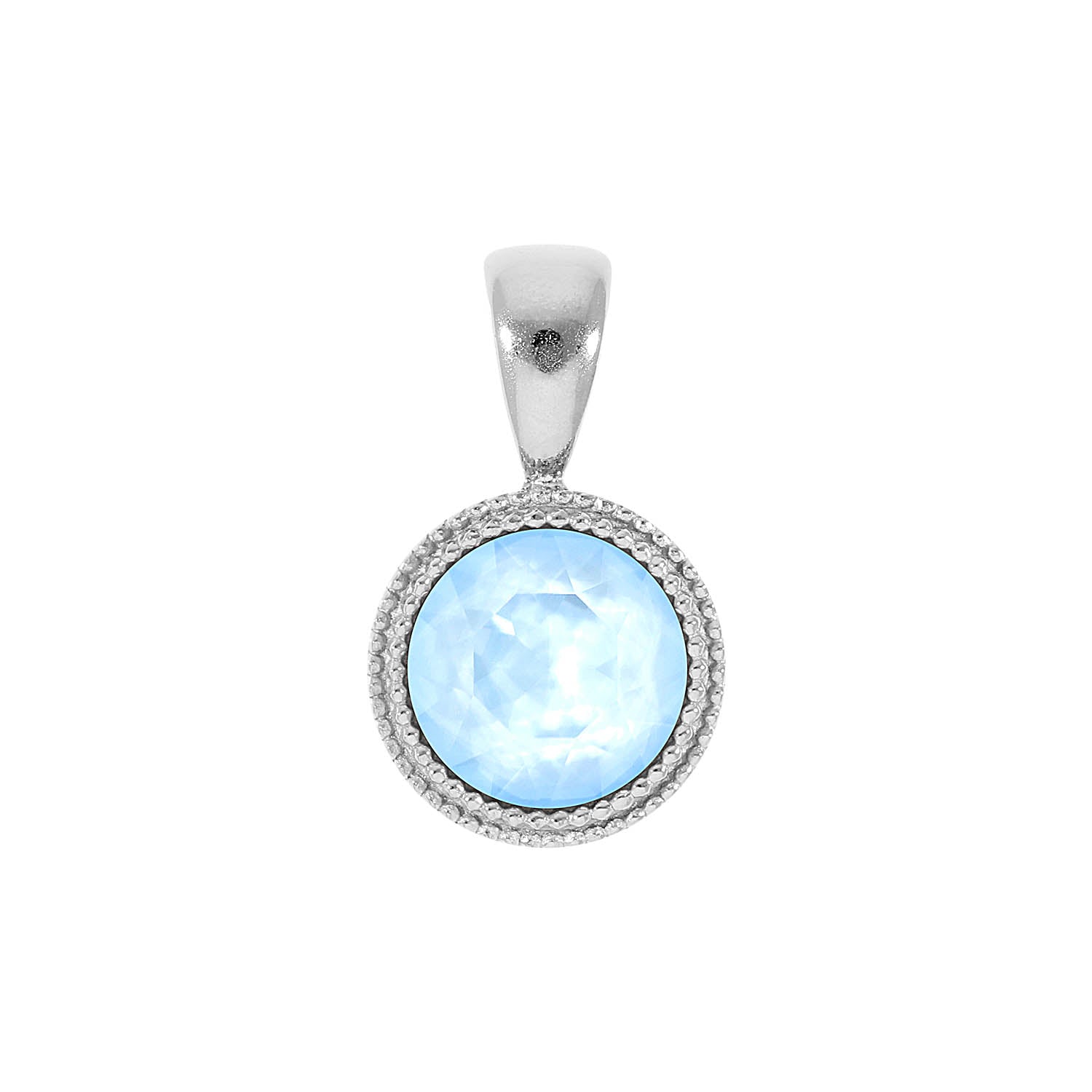 Fabero Pendant 0.43" - Silver crystal sky ignite