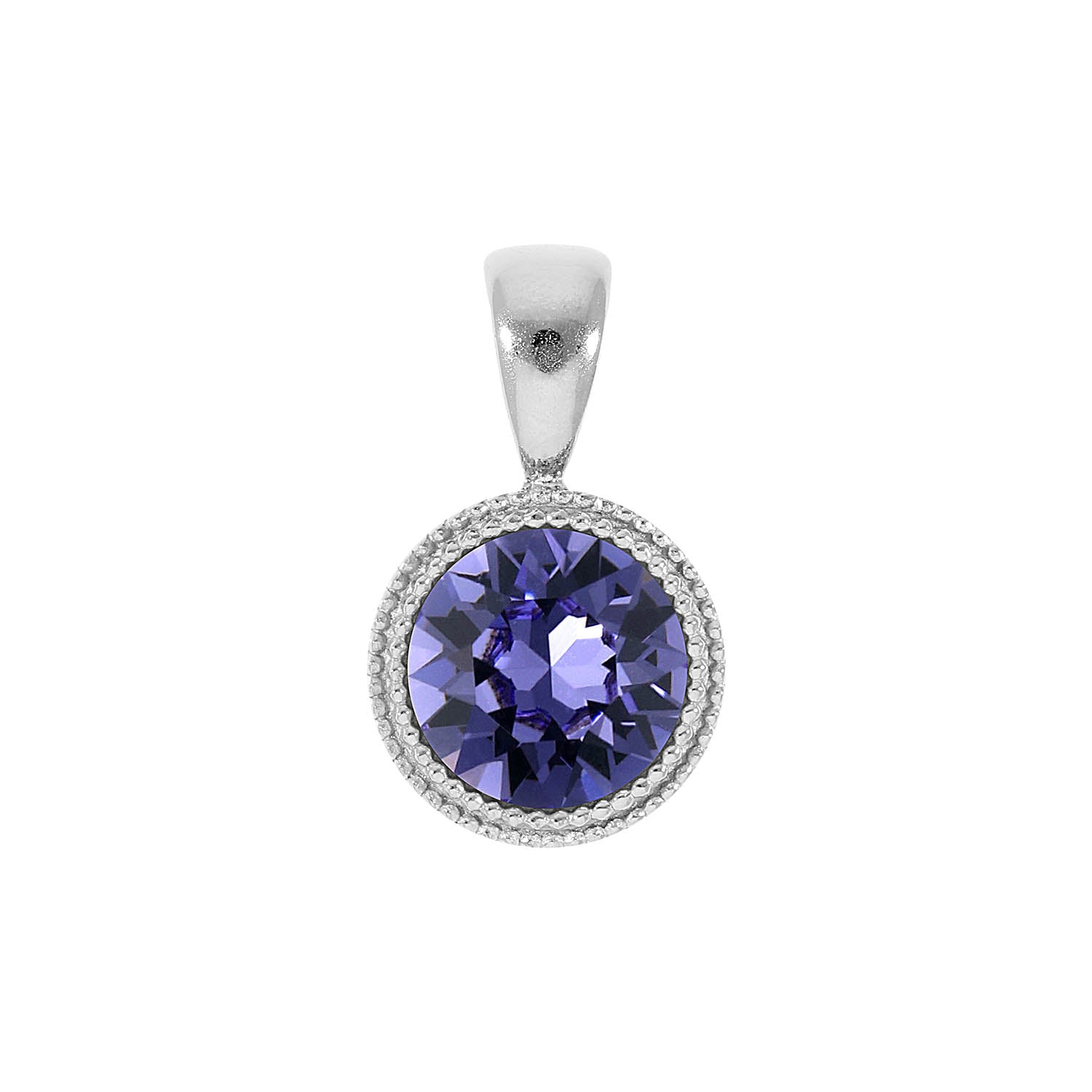 Fabero Pendant 0.43" - Silver tanzanite